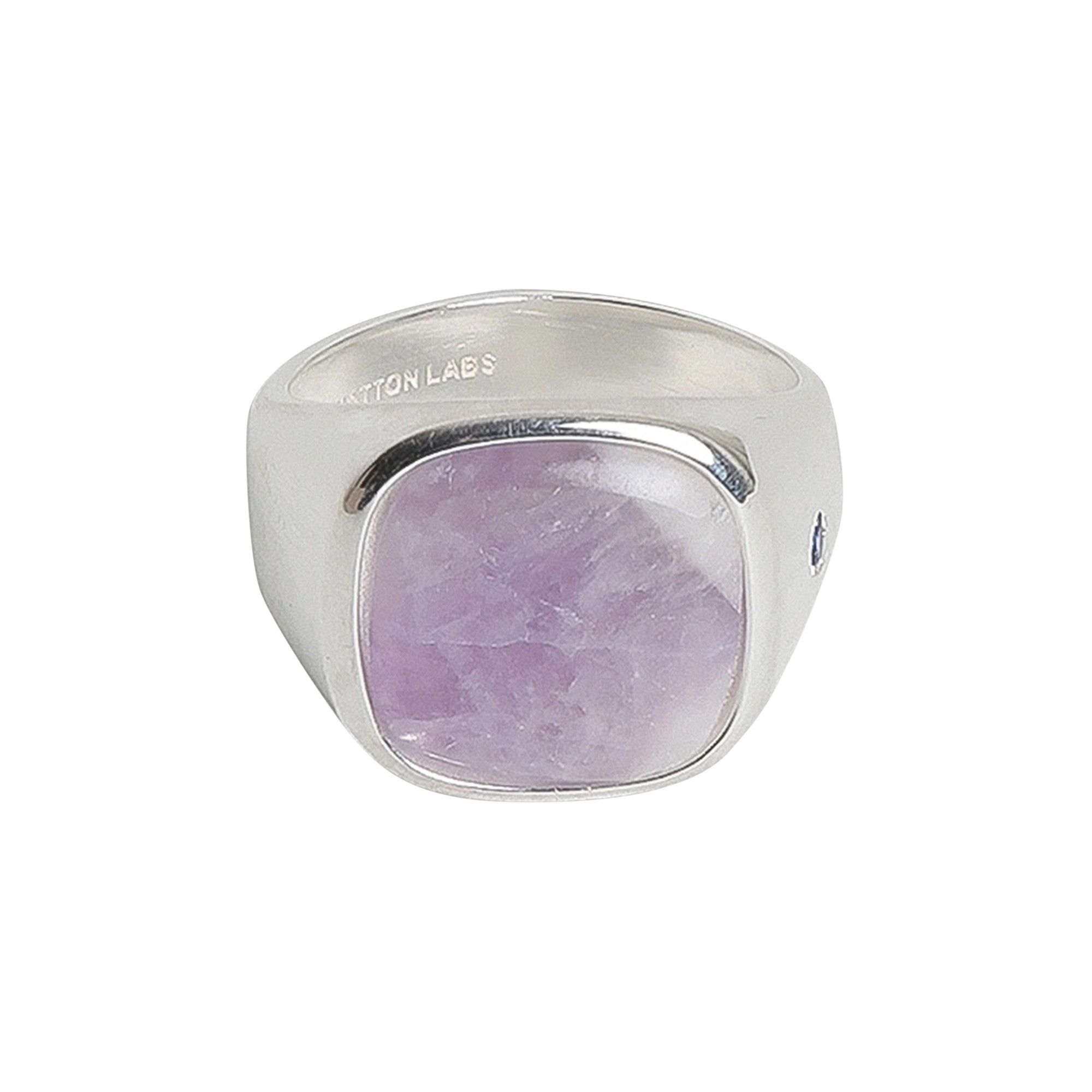 Buy Hatton Labs Signet Ring 'Lepidolite' - HL E2 20 05 SOLI | GOAT