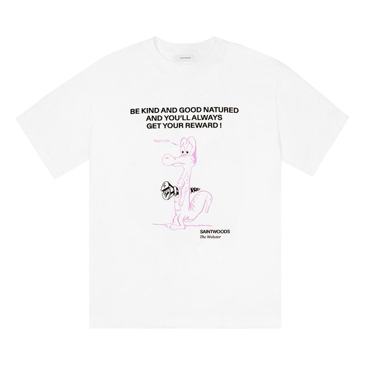 Saintwoods Thats Life T Shirt White