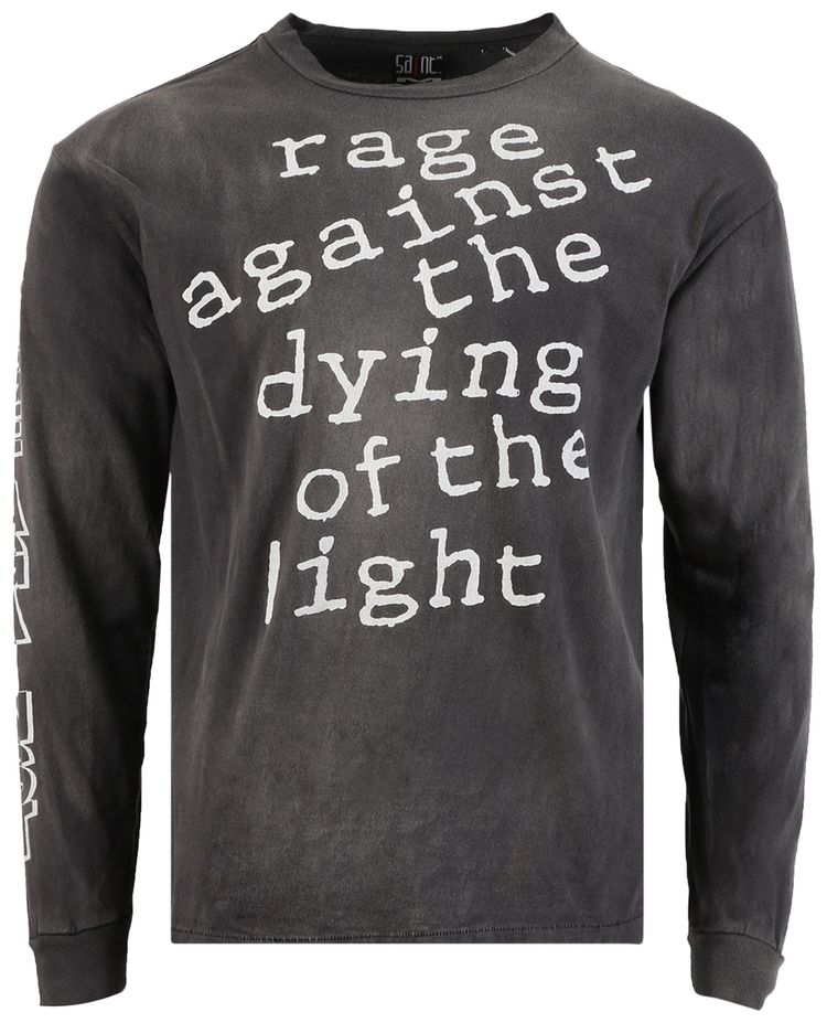 SAINT Mxxxxxx Long Sleeve Rage Against Tee Black