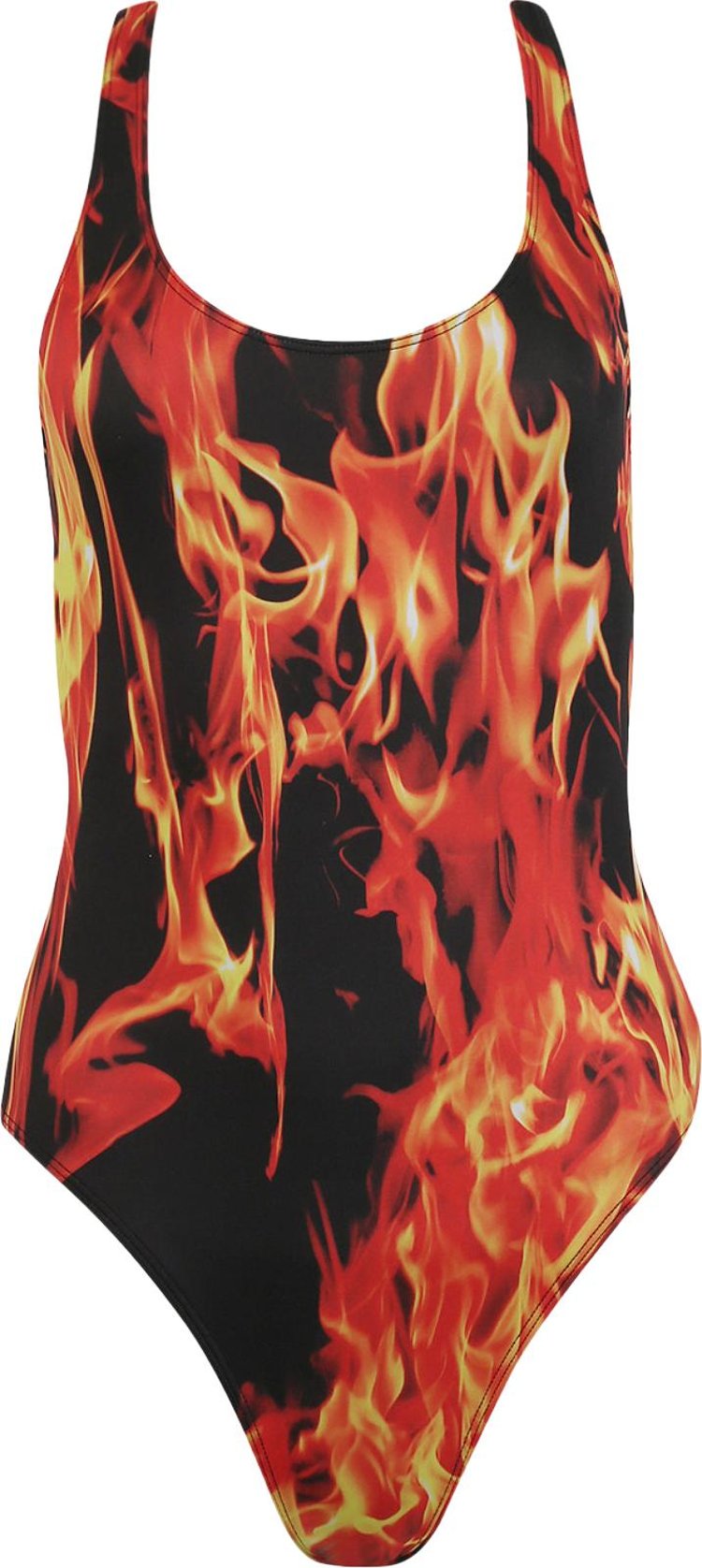 Vetements Fire Open Back Swimsuit 'Fire Print'