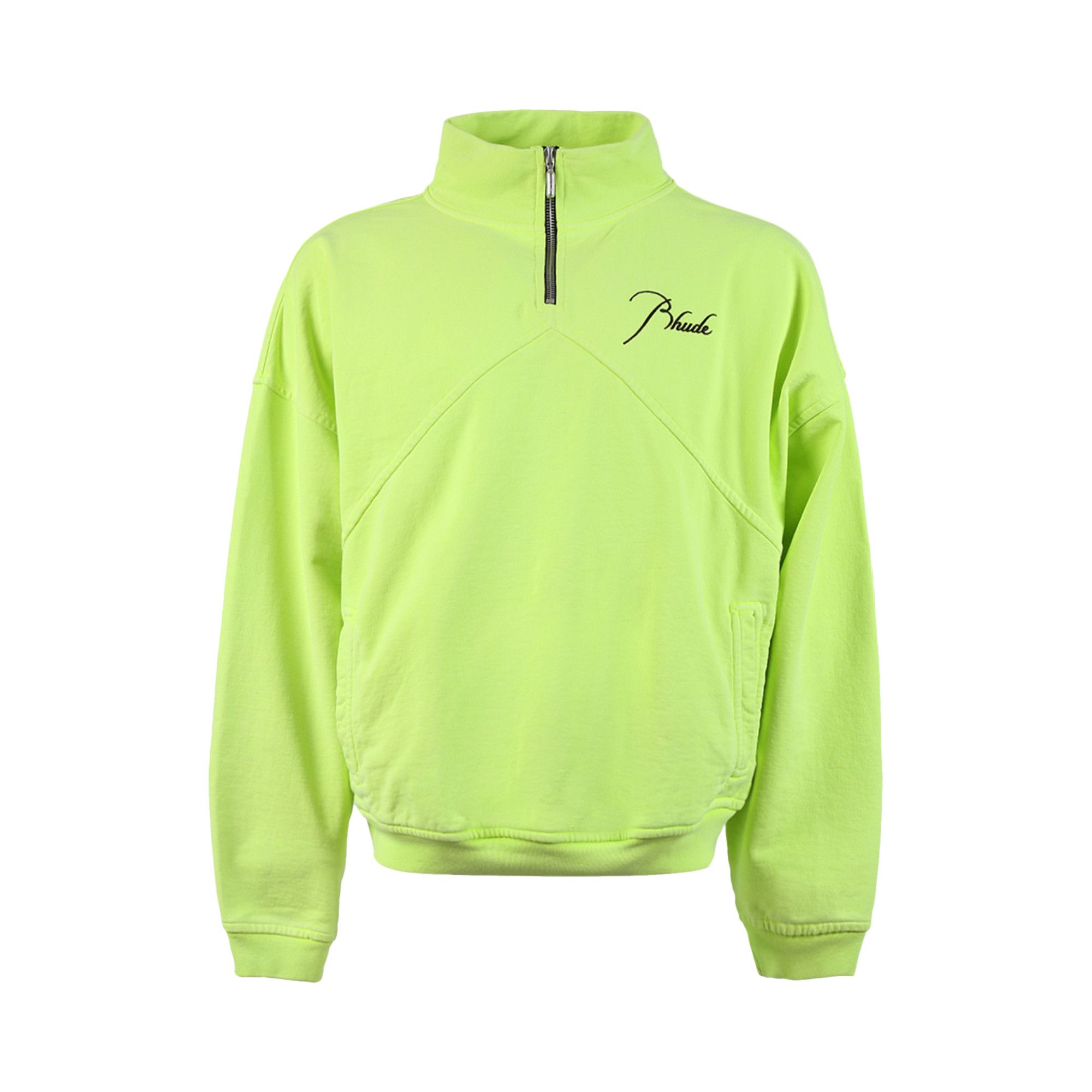 Buy Rhude Quarter Zip Neon Green SS22SW11012622 GOAT