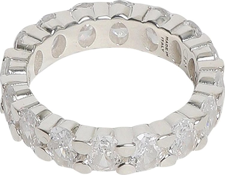 Hatton Labs Oval Eternity Ring 'White'