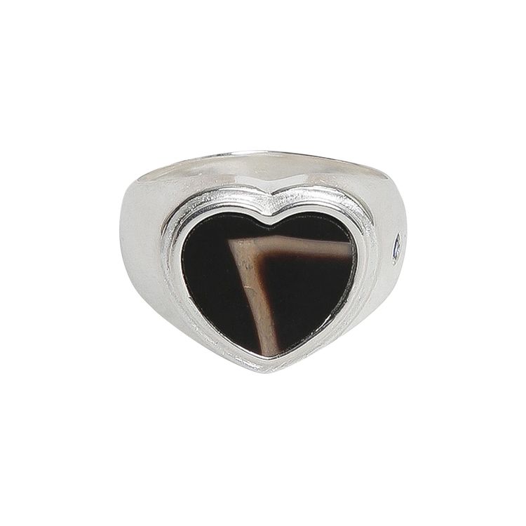 Hatton Labs Desert Jasper Signet Ring Black