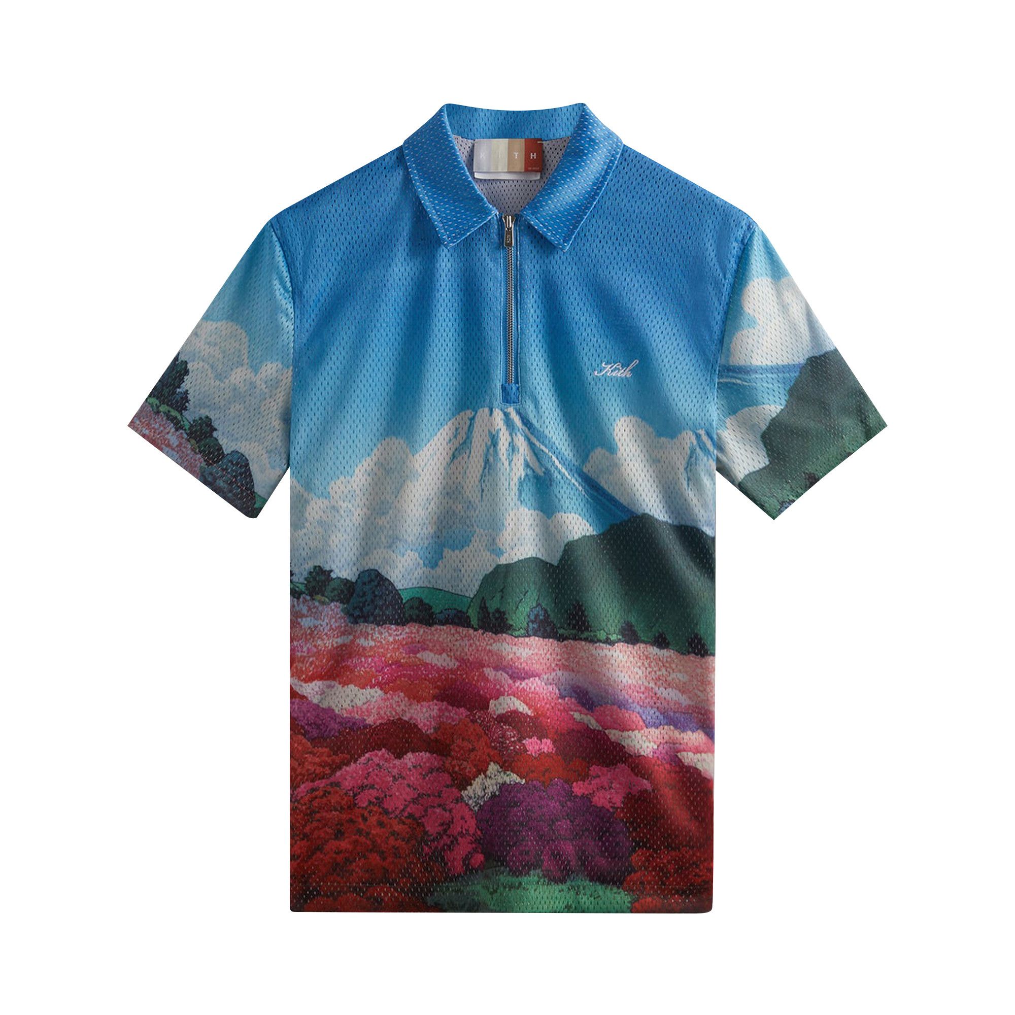 Buy Kith Printed Devoe Quarter Zip Bloom khm030429 611 GOAT
