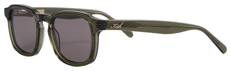 Buy Kith Napeague Sunglasses 'Green Crystal / Grey' - khm120009 301 | GOAT