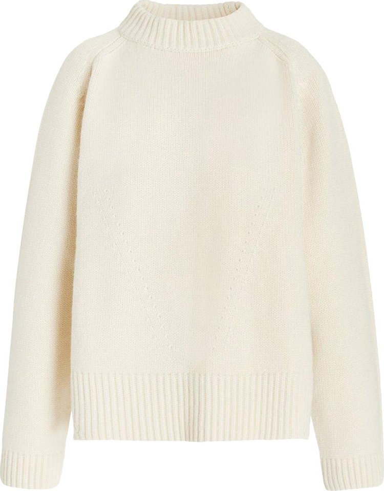 Khaite Pat Sweater Cream