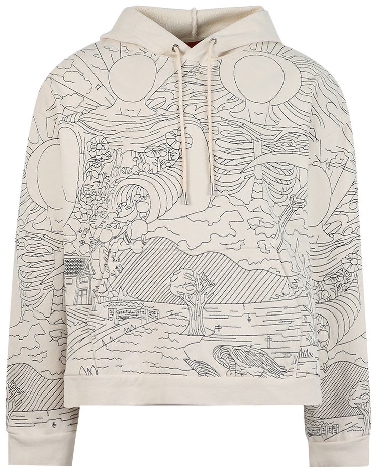 Who Decides War Duality Hooded Pullover Cream