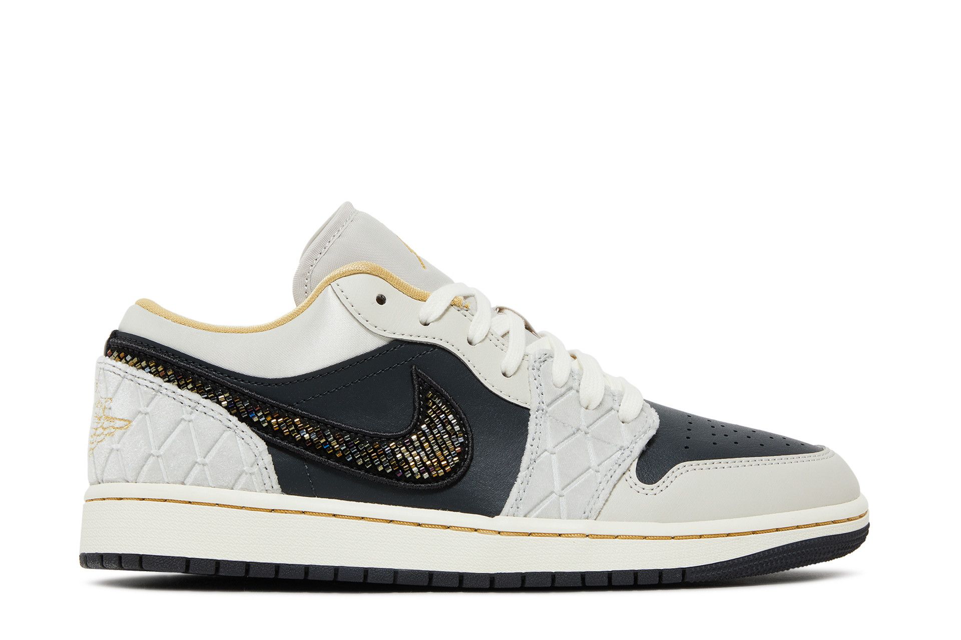 Jordan 1 gold on sale swoosh