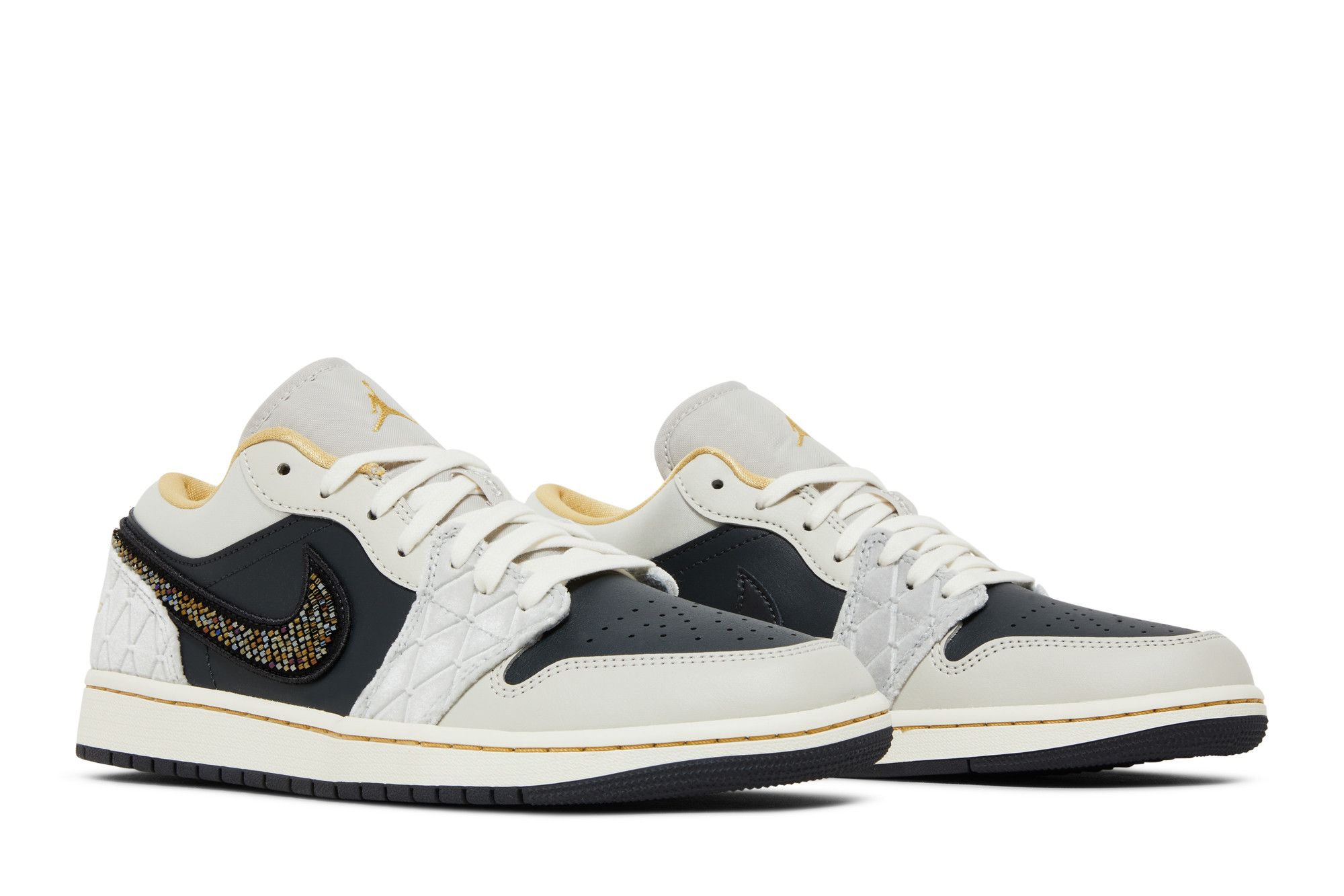 Buy Air Jordan 1 Low SE 'Beaded Swoosh' - DV1762 001 | GOAT