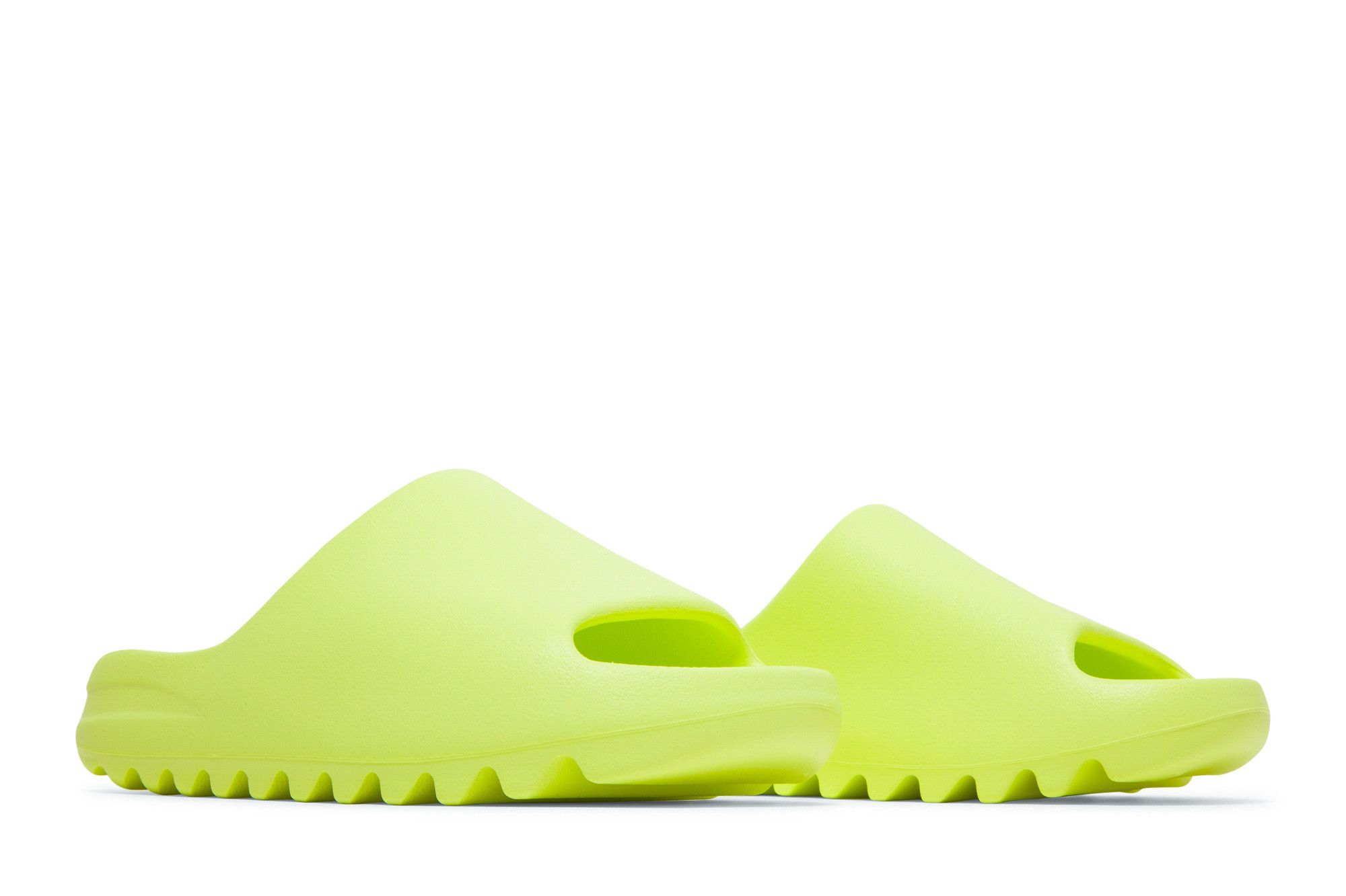 Buy Yeezy Slides 'Glow Green' 2022 - HQ6447 | GOAT