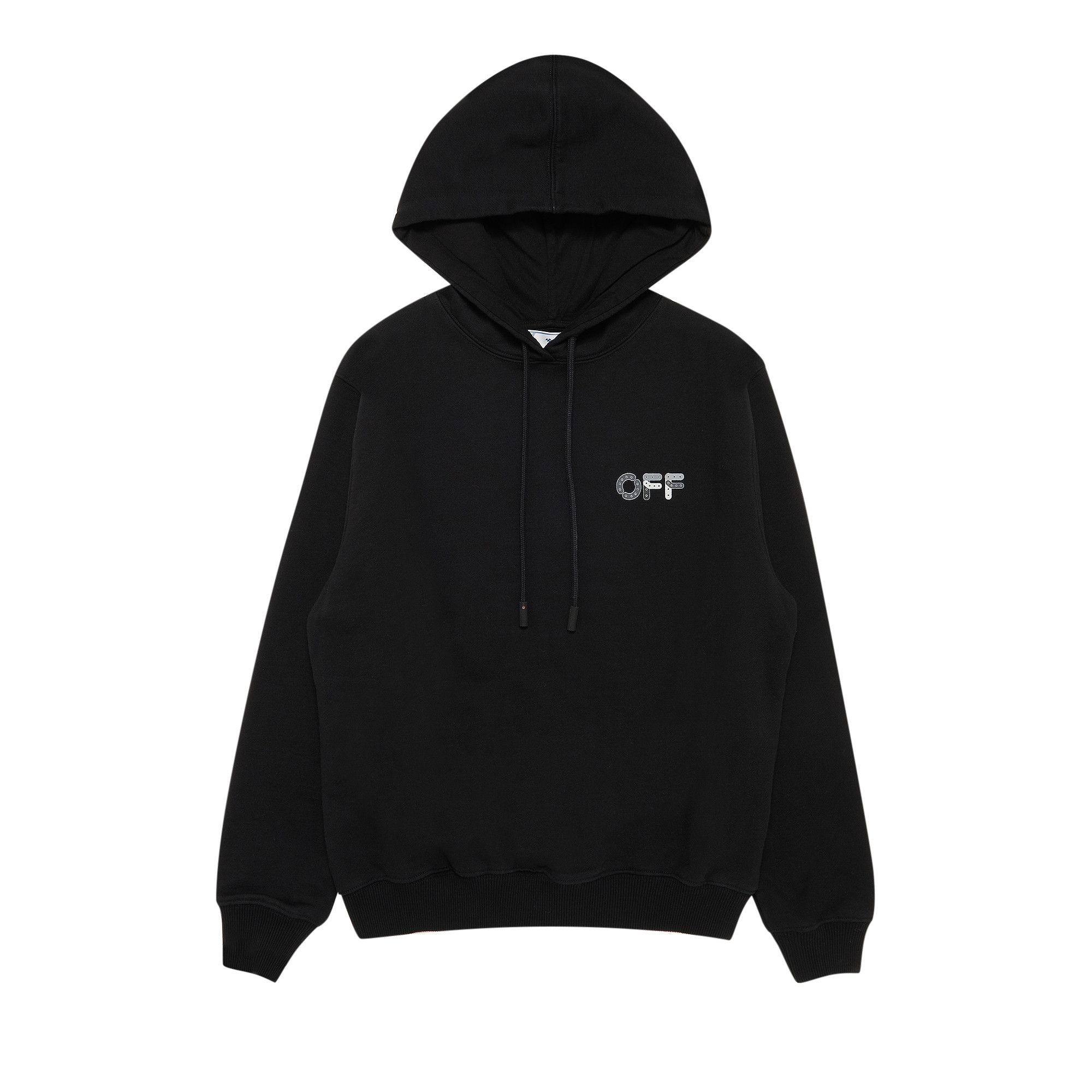 Off white construction hoodie discount