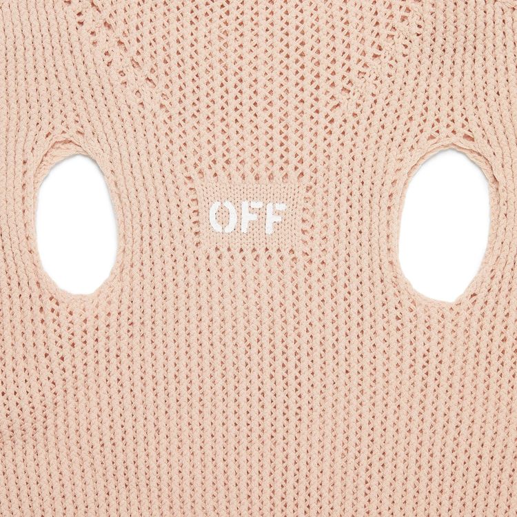 Off White Holy Long Sleeve Top Nude