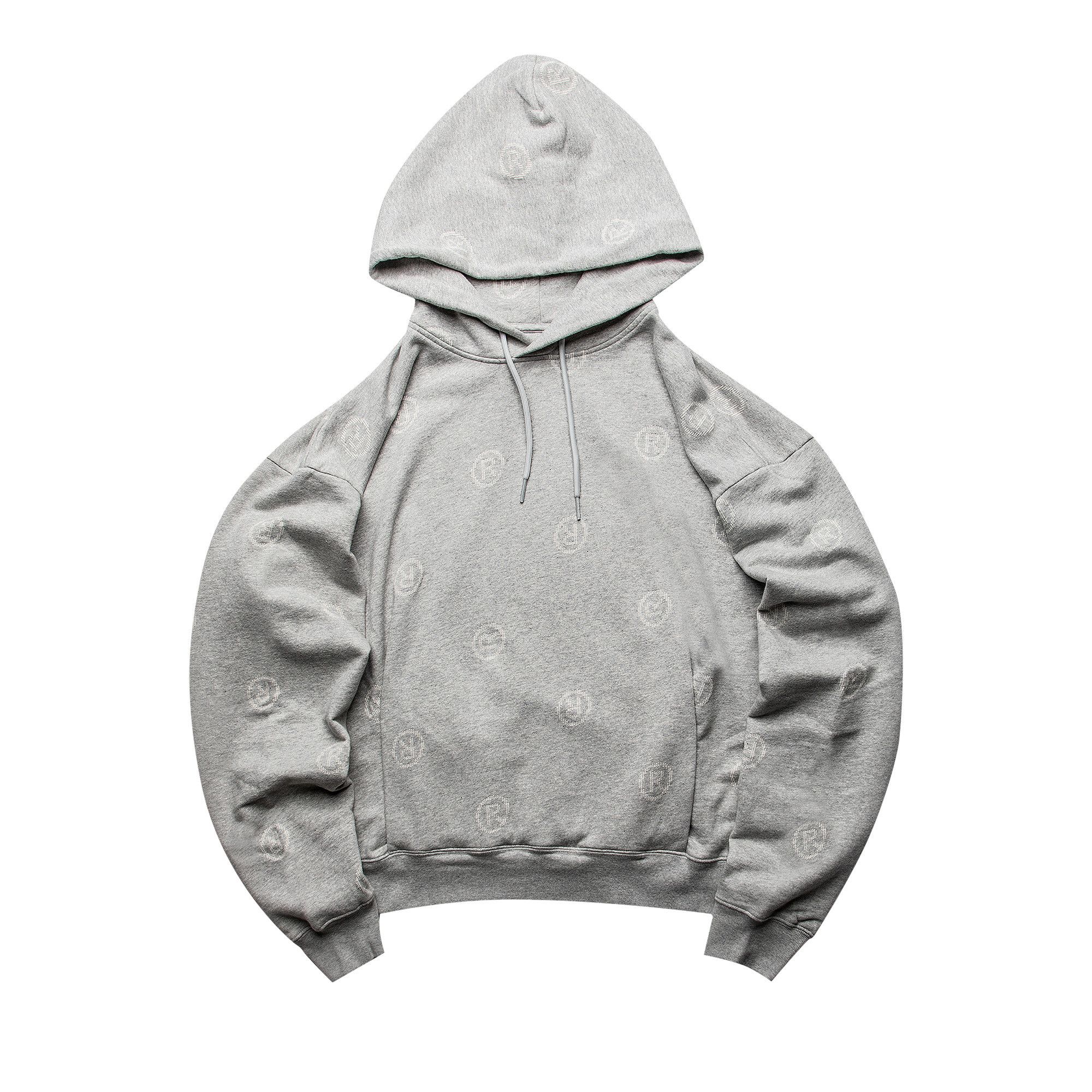 Buy Martine Rose All Over Logo Hoodie Grey CMRSS22 602FJ GREY GOAT