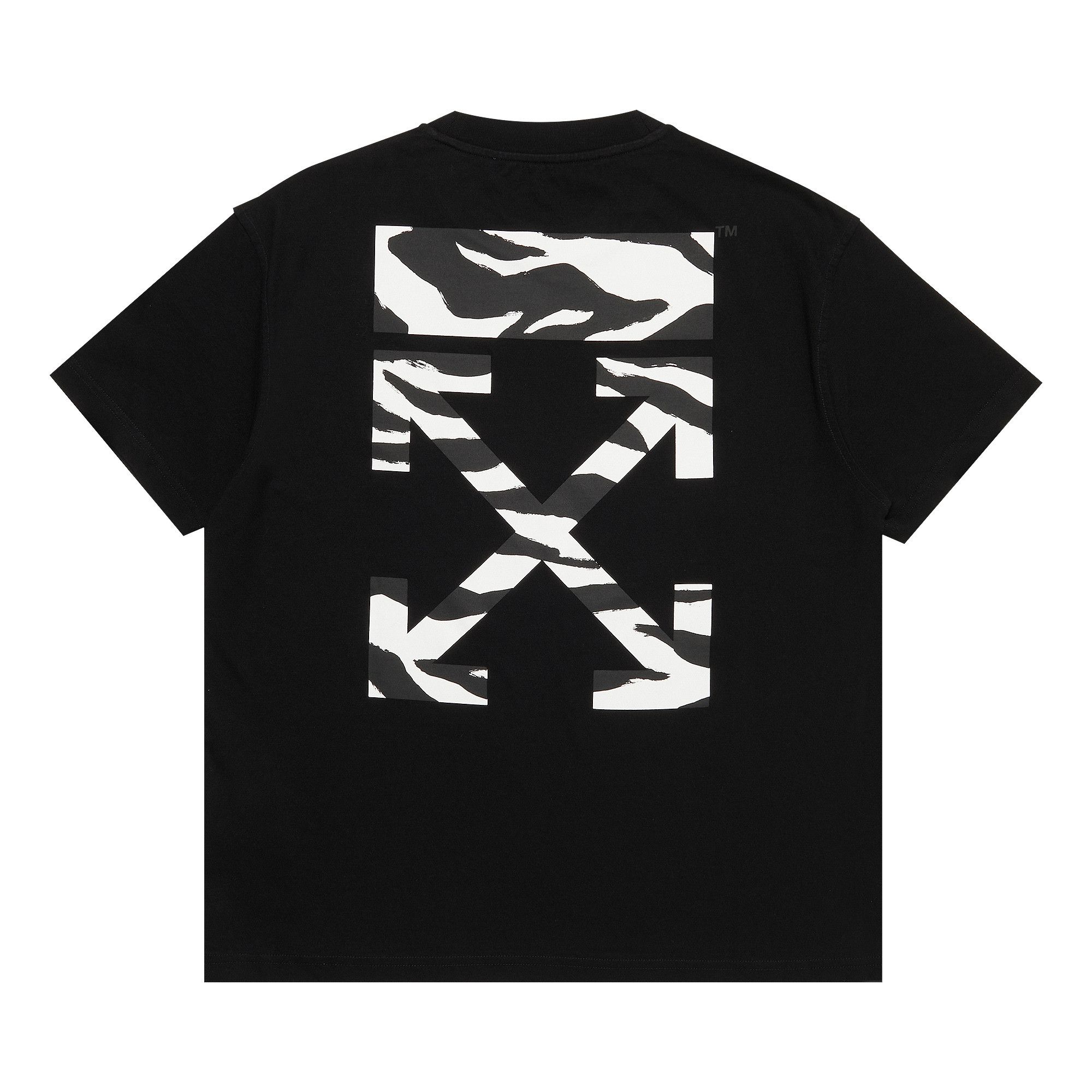 Buy Off-White Zebra Arrow Tee 'Black' - OWAA089S22JER0101001