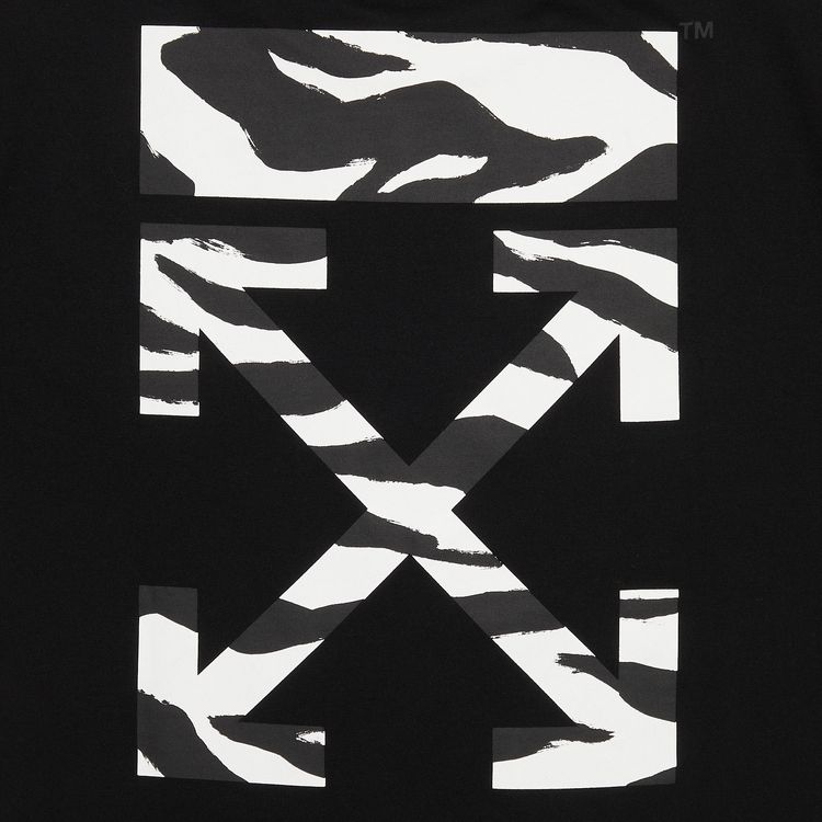Off White Zebra Arrow Tee Black