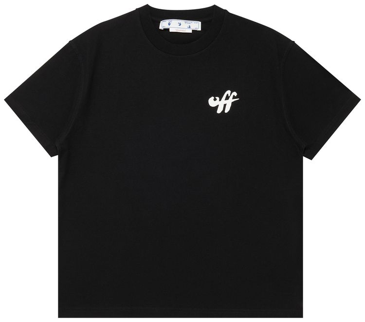 Off White Zebra Arrow Tee Black