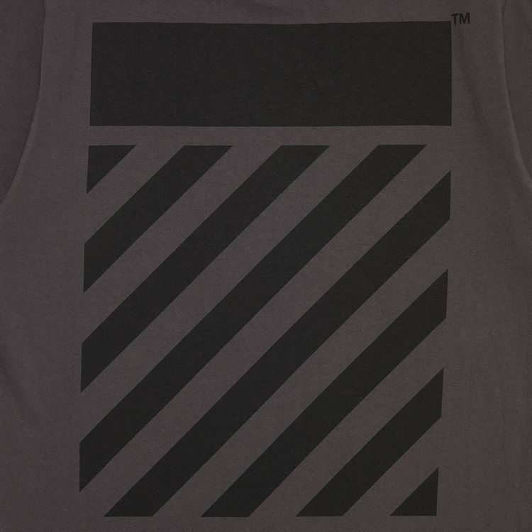 Off White Diag Tab Slim Tee BlackBlack
