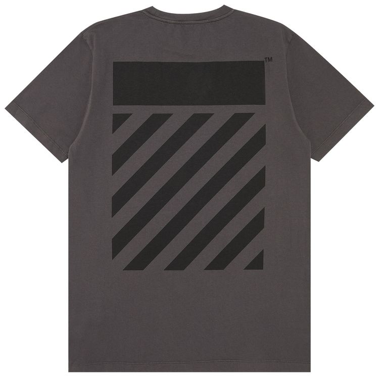 Off White Diag Tab Slim Tee BlackBlack