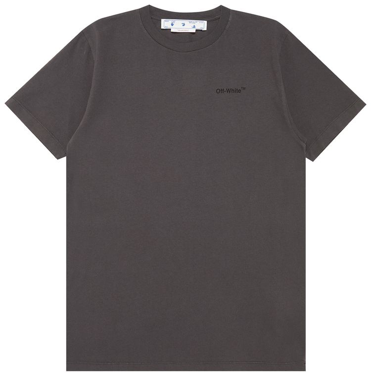 Off White Diag Tab Slim Tee BlackBlack