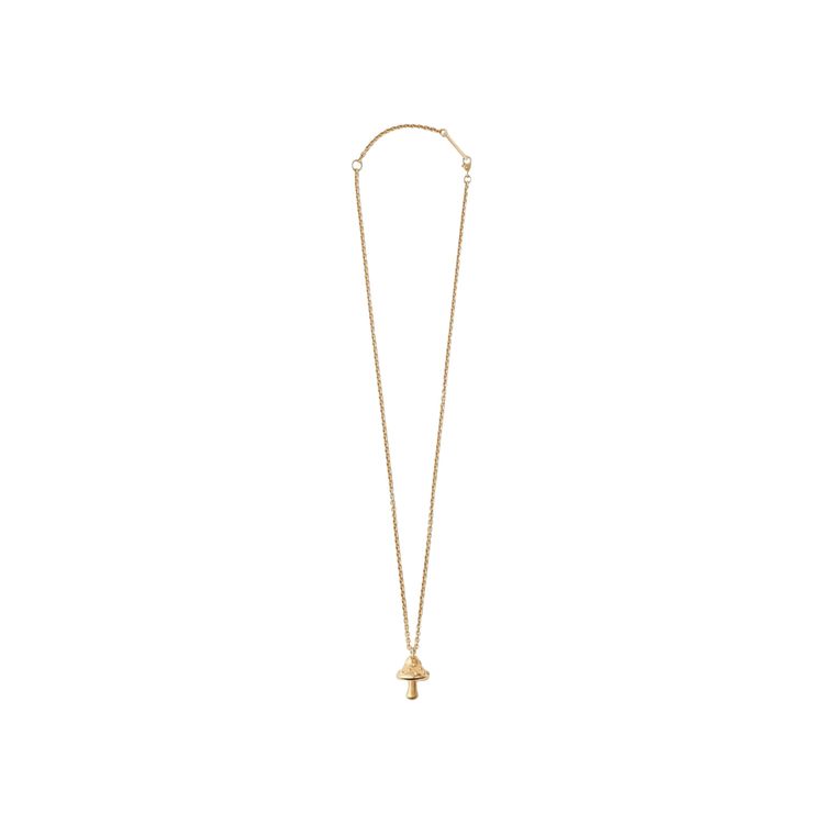 Ambush Mushroom Charm Necklace Gold