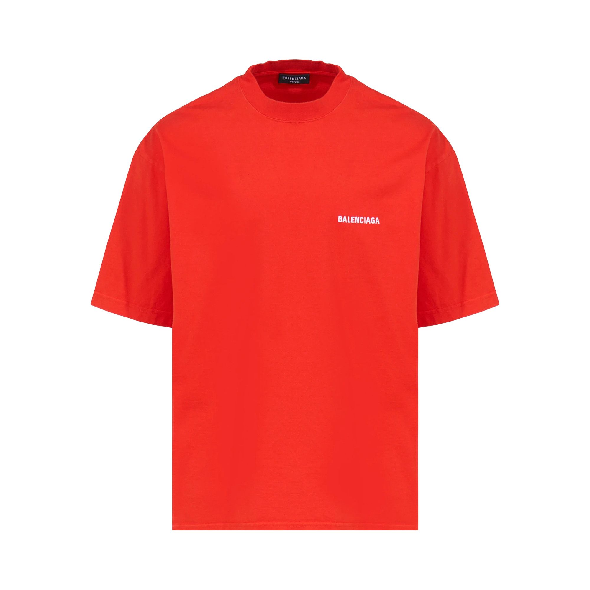 Buy Balenciaga Medium Fit T Shirt Bright Red White 612966 TMVF4 3168 GOAT