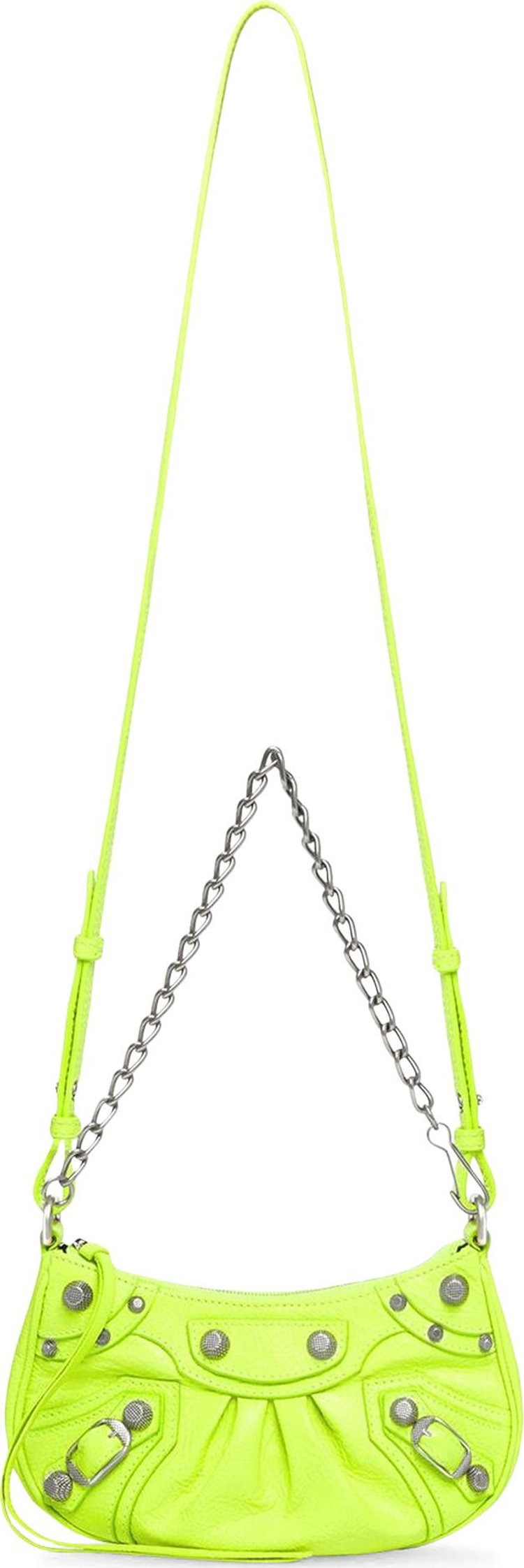 Balenciaga Mini Le Cagole Chain Bag 'Fluorescent Yellow'