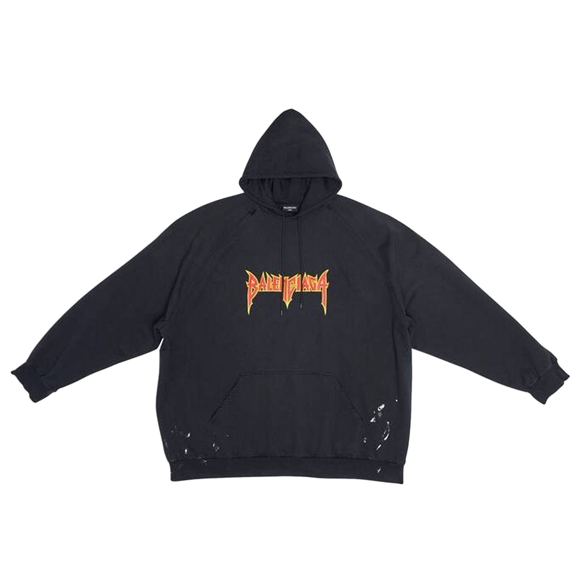 Buy Balenciaga Metal Oversized Hoodie Washed Black 697879 TMV89 1055 GOAT CA