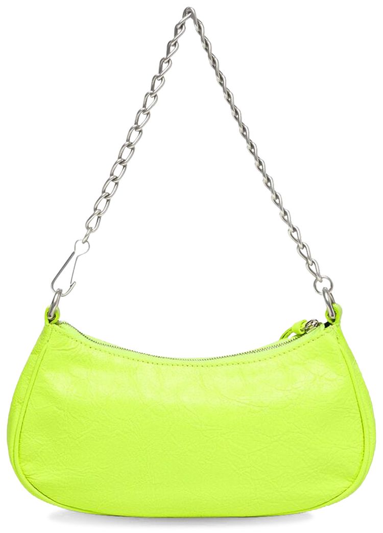 Balenciaga Mini Le Cagole Chain Bag Fluorescent Yellow
