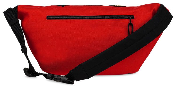 Balenciaga Explorer Belt Bag With Animation Patches Red