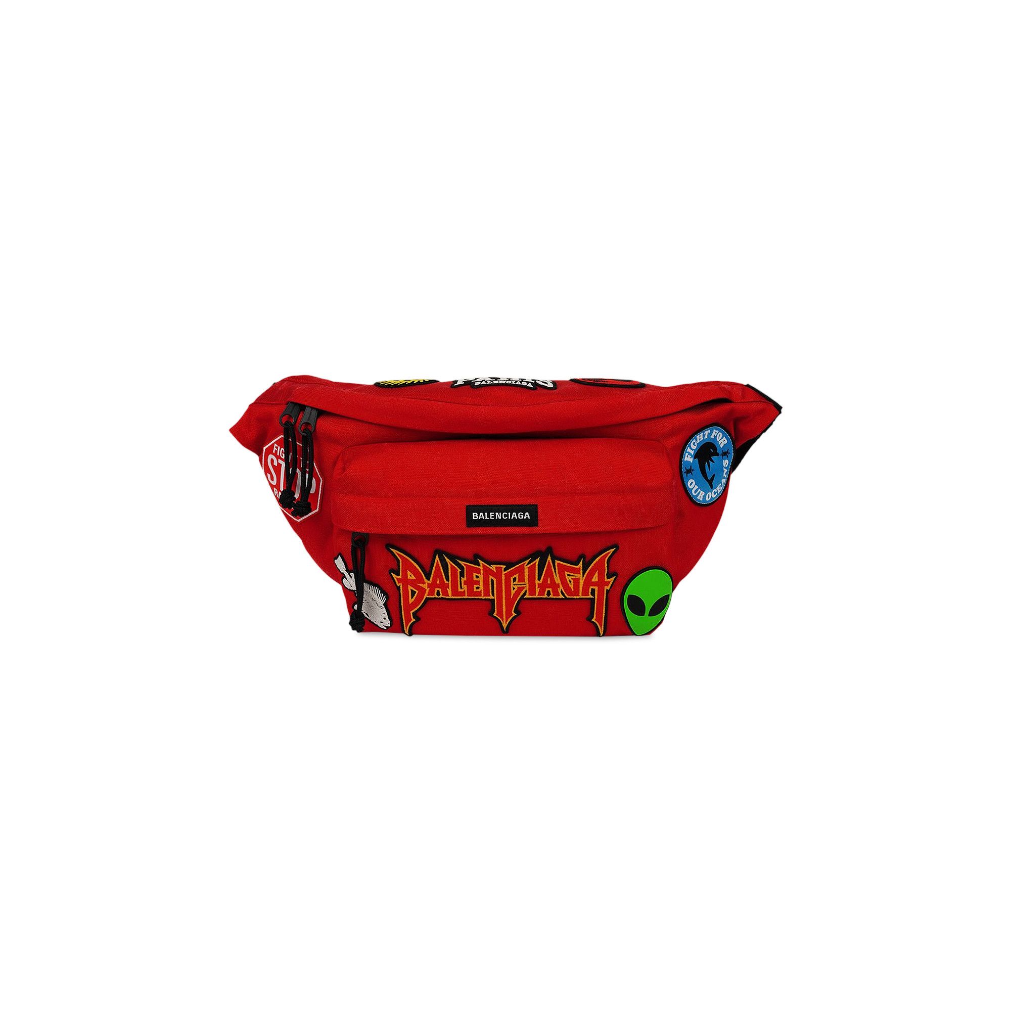 Buy Balenciaga Explorer Belt Bag With Animation Patches Red 656062 2109S 6406 GOAT