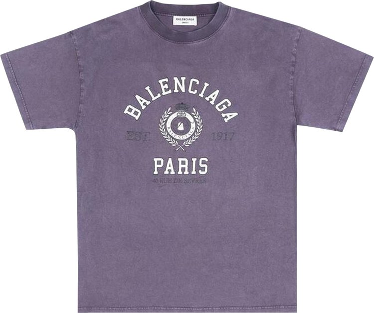 Balenciaga T-Shirt 'Burgundy'