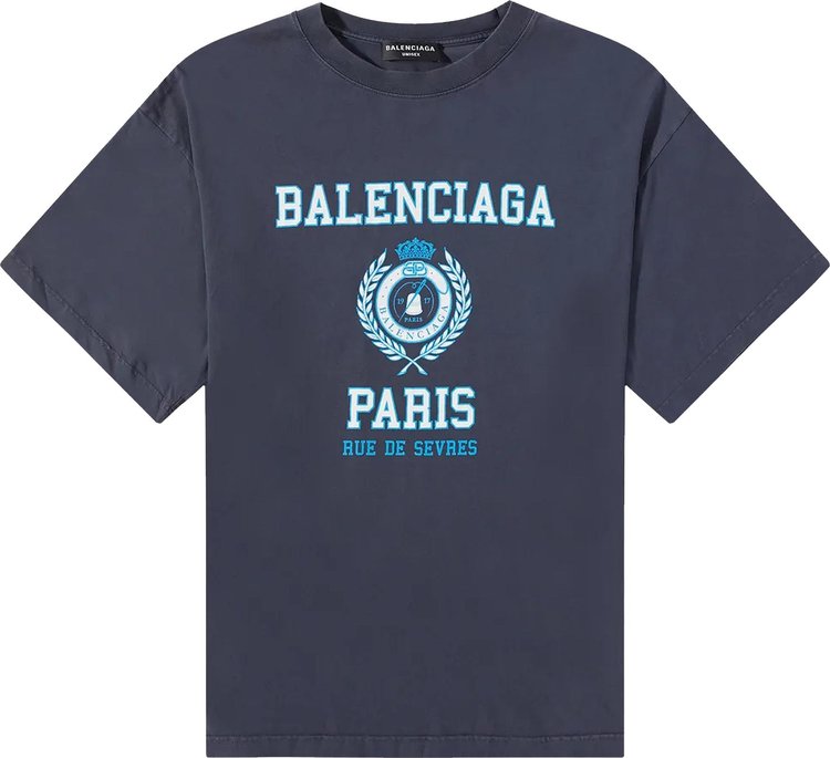 Balenciaga T-Shirt 'Marine Blue'