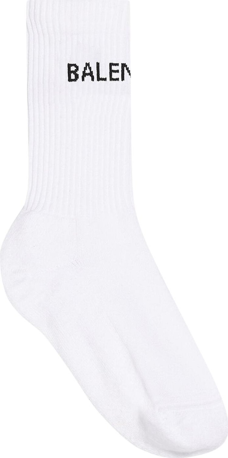 Balenciaga Tennis Socks 'White/Black'