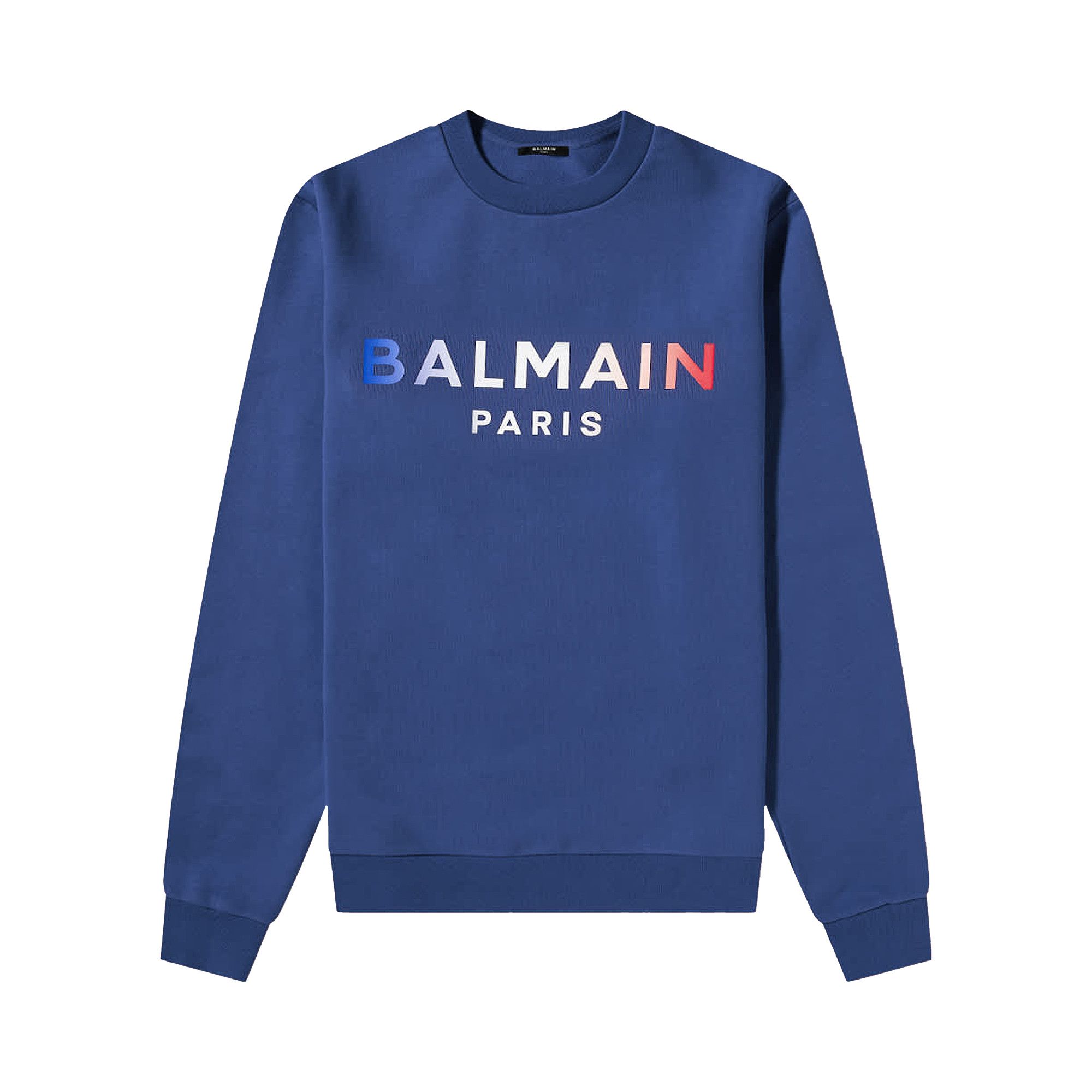 Buy Balmain Gradient Crewneck Bleu Marine XH2JQ040BB55 6AH GOAT AU