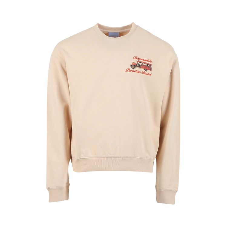 Bluemarble BLUEMARBLE Beige cotton hoodie main image 0