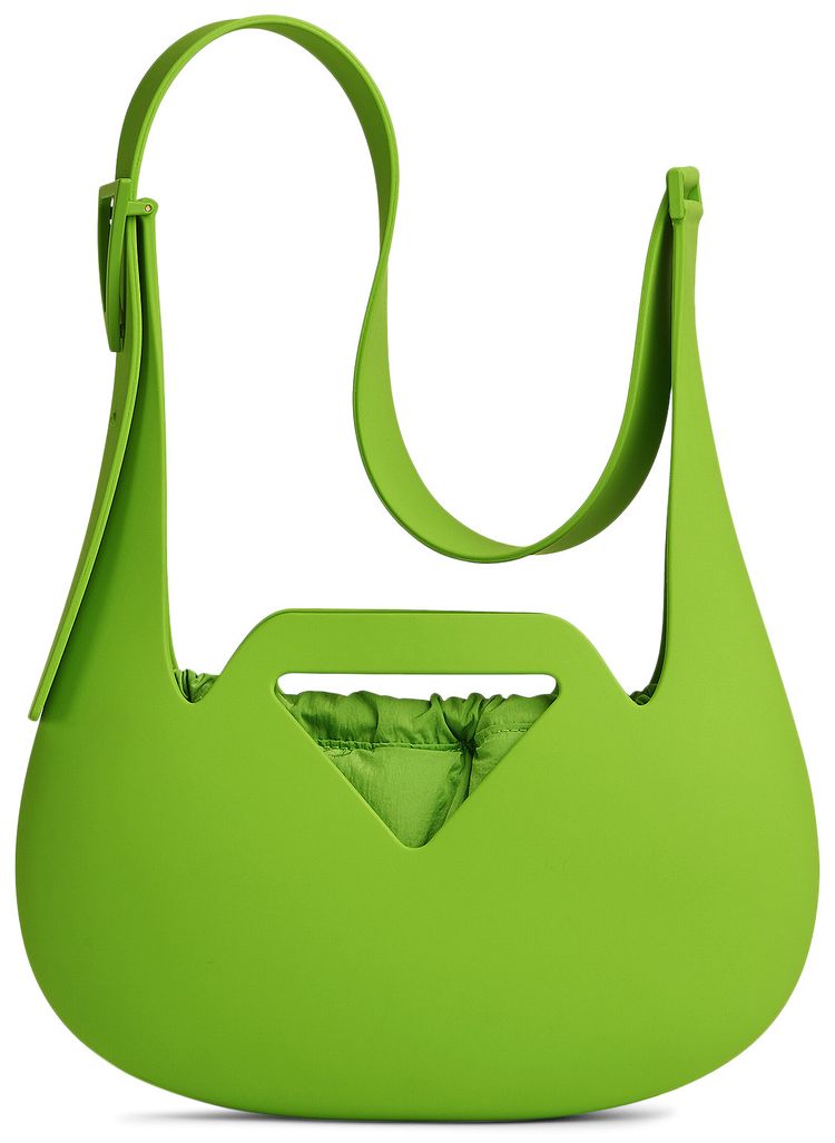 Bottega Veneta Small Moulded Shoulder Bag Acid Green