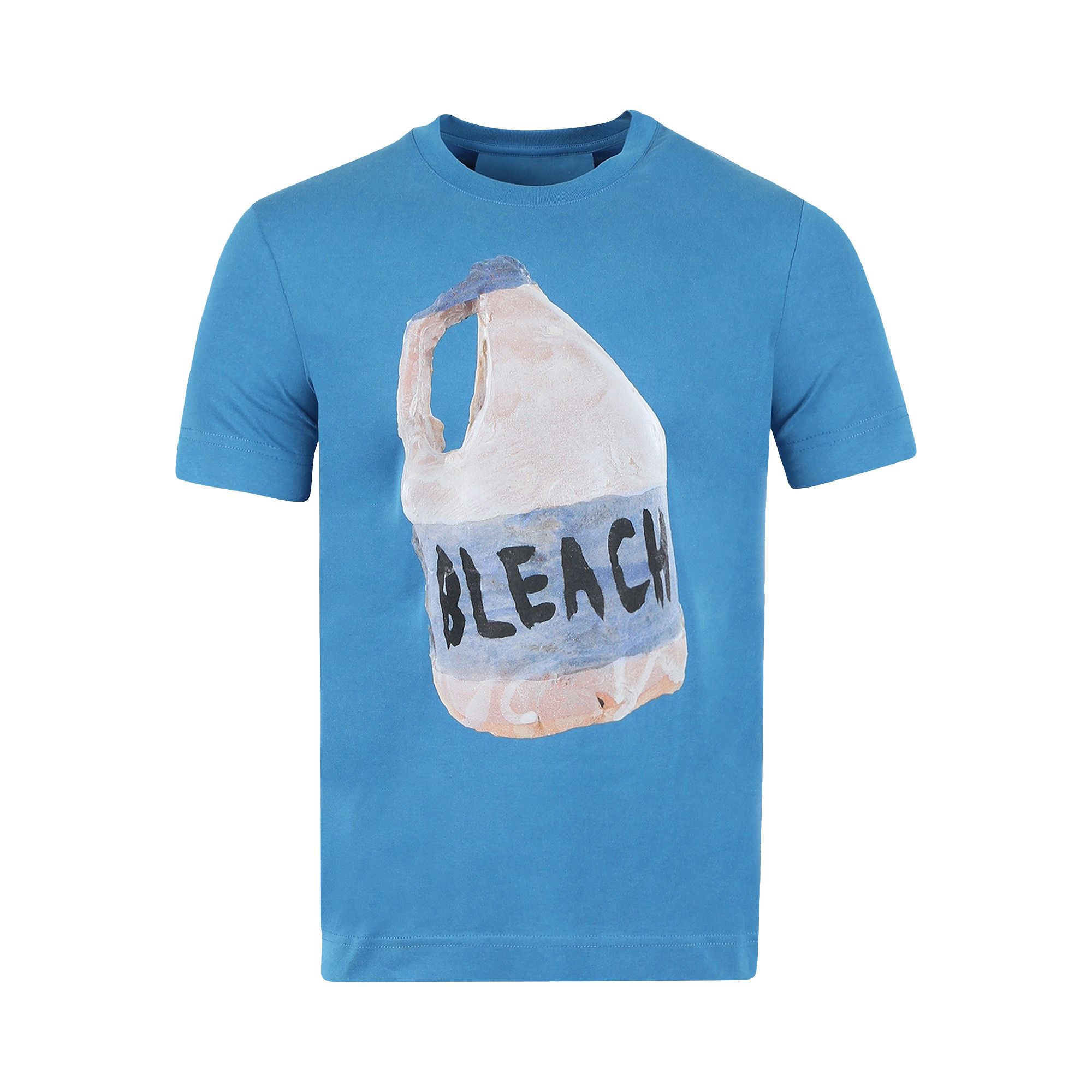 Tシャツ・カットソー GIVENCHY Men Tops BM71JA3YP1 401 BLUE T-shirt in cotton with GIVENCHY signature in - black
