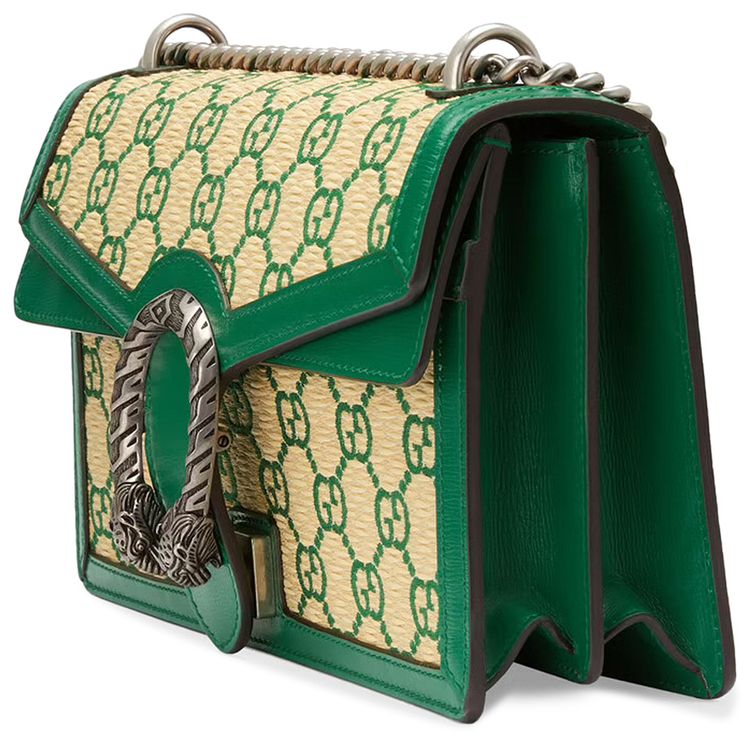 Gucci Dionysus Small Gg Shoulder Bag NaturalEmerald