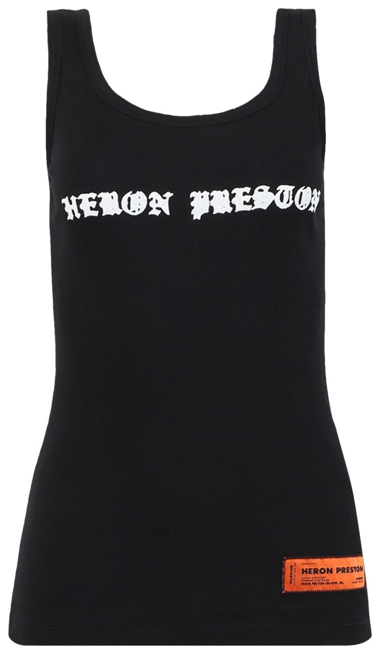 Heron Preston Gothic Tank Top BlackWhite