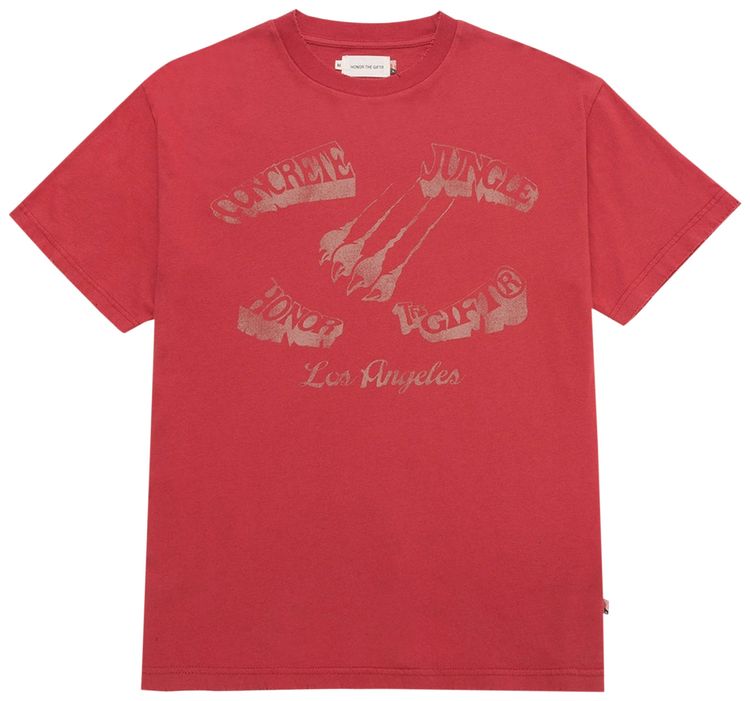 Honor The Gift Spring Concrete Jungle Tee Crimson