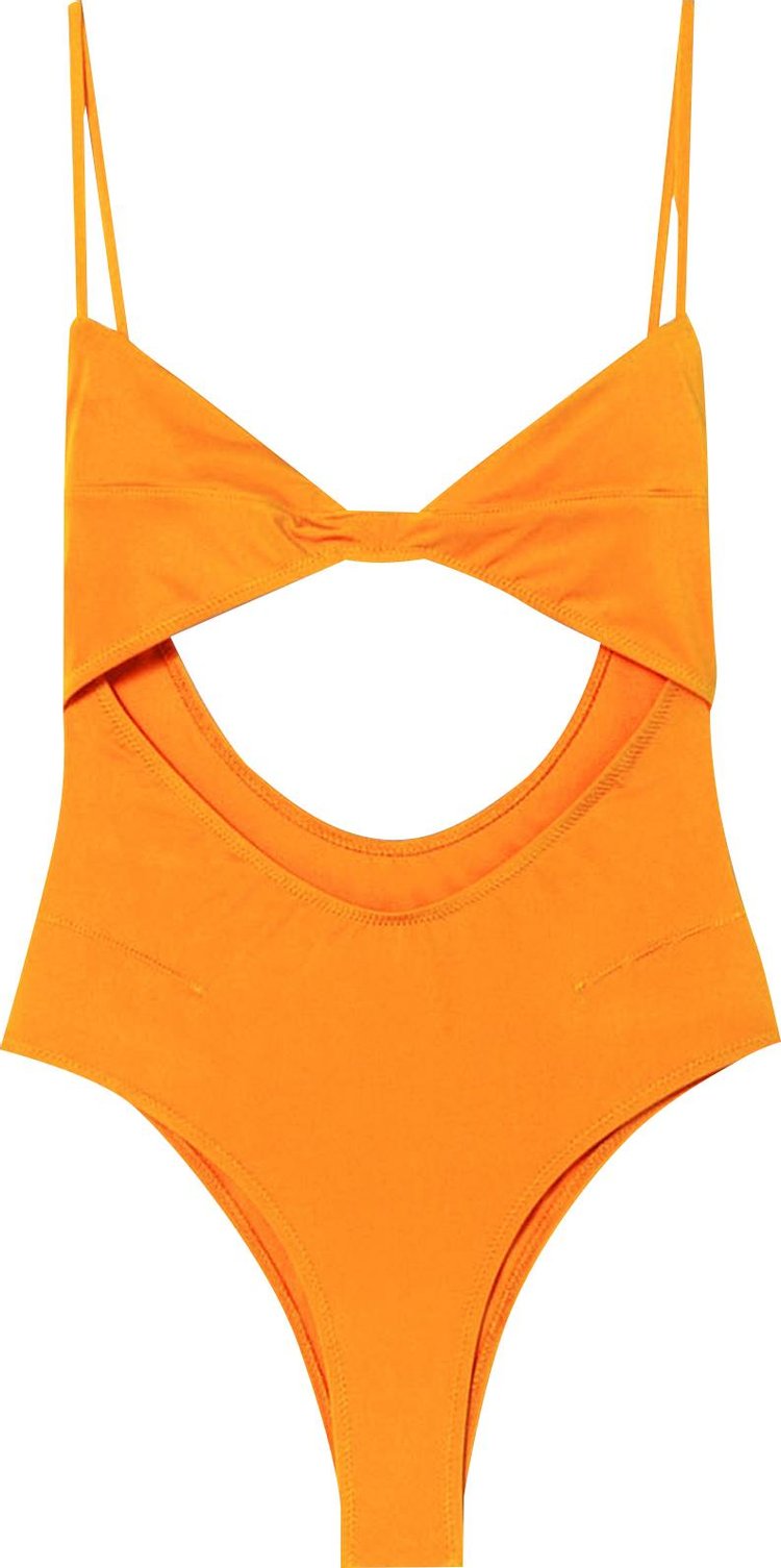 Jacquemus Le Maillot Aranja One Piece Swimsuit 'Orange'