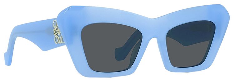 Loewe Acetate Sunglasses Shiny Light BlueSmoke
