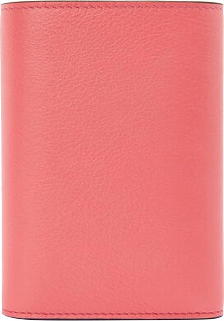 Loewe Bottlecaps Small Vertical Wallet Coral PinkBright Purple