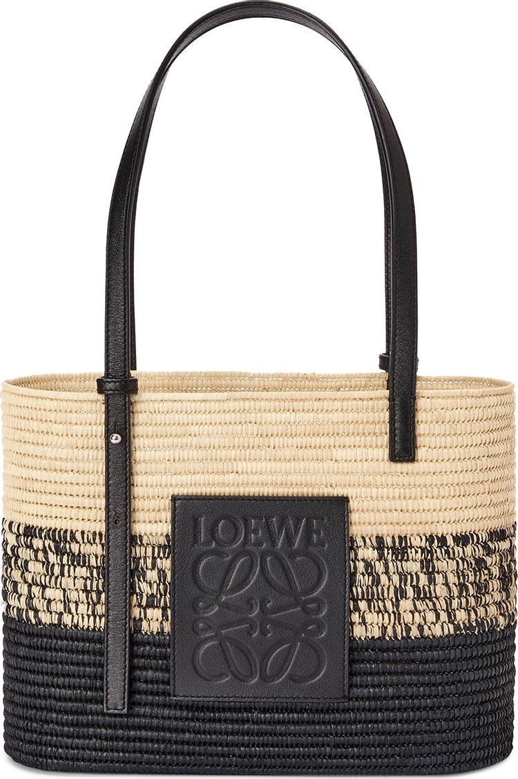 Loewe Square Basket Degrade Bag 'Natural/Black'