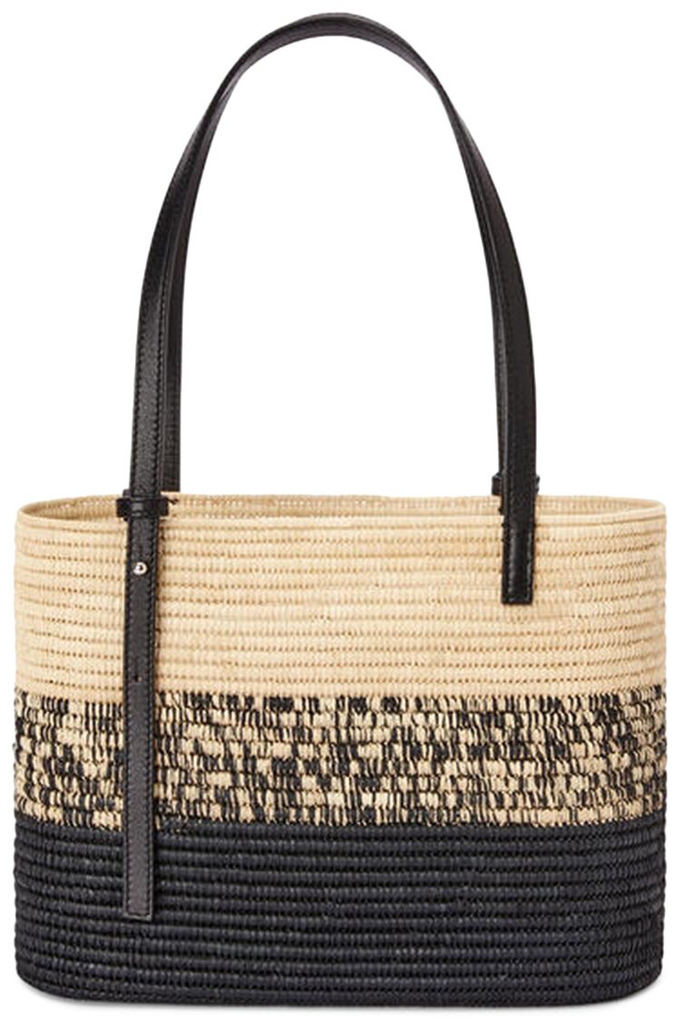 Loewe Square Basket Degrade Bag NaturalBlack