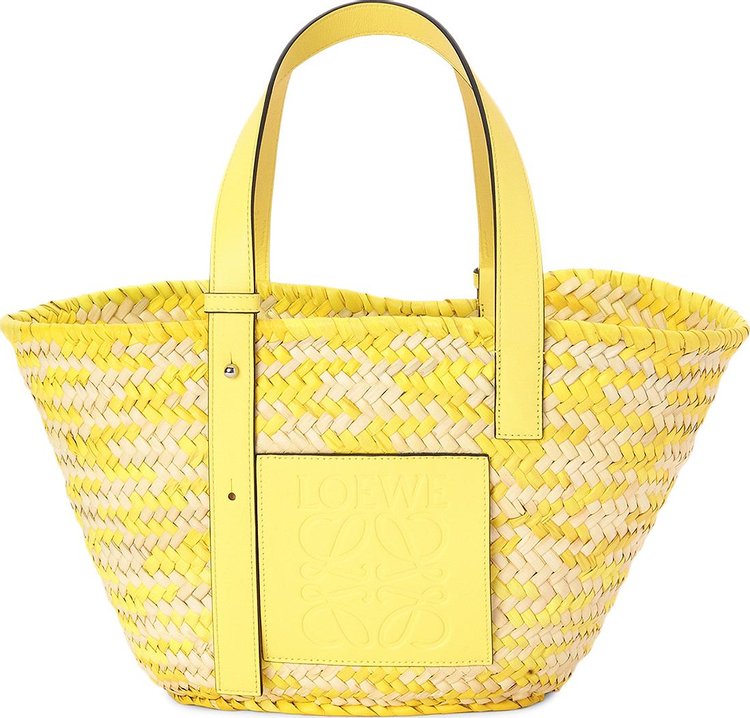 Loewe Basket Confetti Bag 'Natural/Lemon'
