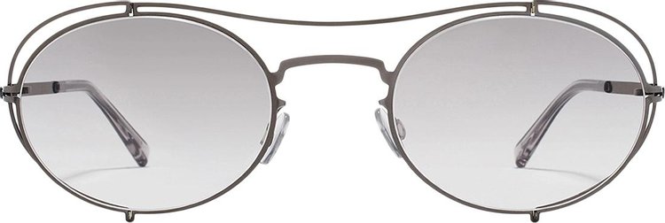 Mykita x Maison Margiela Oval Sunglasses 'Shiny Graphite'