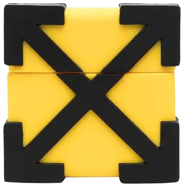 Off White Arrow Airpods Case YellowBlack