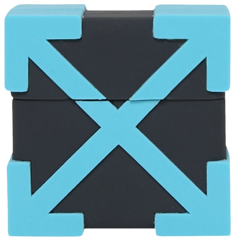 Off White Arrow Airpods Pro Case Cyan Blue
