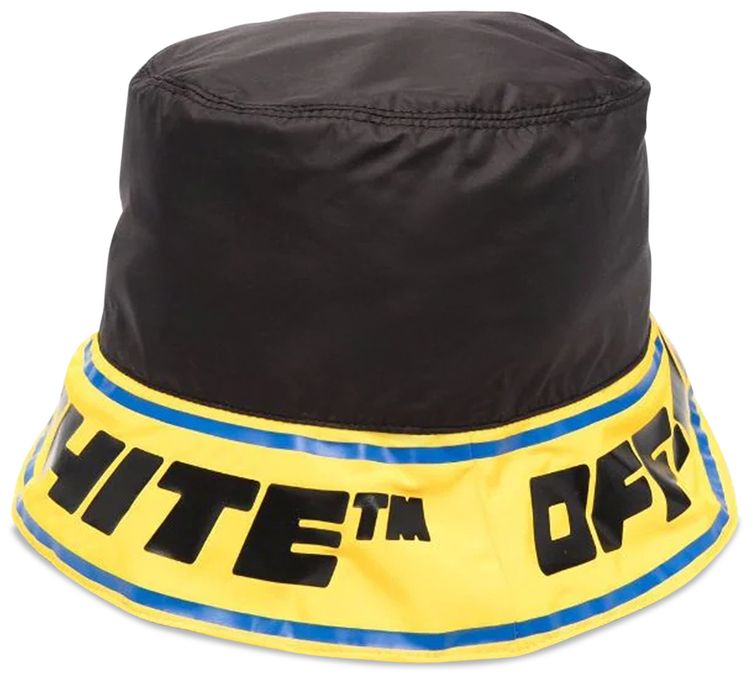 Off White Indust Bucket Hat BlackYellow